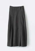 Pleated skirt, Dark grey, webstill