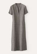 Button-through dress, Black fawn, webstill