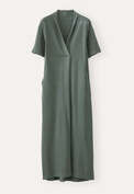 Shawl-collar dress, Teal forest, webstill