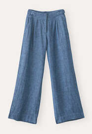 Wide-leg trousers, Indigo, webstill