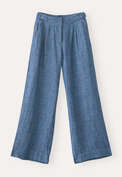 Wide-leg trousers, Indigo, webstill
