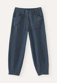 Front-seam trousers, Dark indigo, webstill