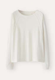 Panelled jersey top, Ecru, webstill