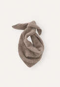 Triangle tuck-stitch scarf, Brown taupe, webstill