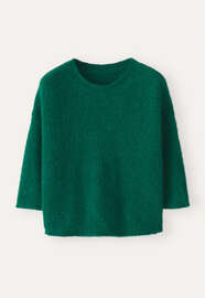 Short-sleeve sweater, Dark emerald, webstill