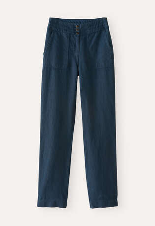 Straight-leg trousers, Dark denim, webstill