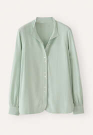 Funnel-neck blouse, Aqua mint, webstill