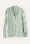 Funnel-neck blouse, Aqua mint, webstill