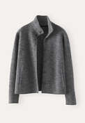 Herringbone-stitch jacket, Charcoal, webstill