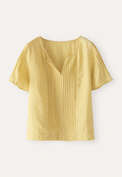Tuck-detail top, Yellow, webstill