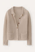 Knitted jacket, Pale sand, webstill
