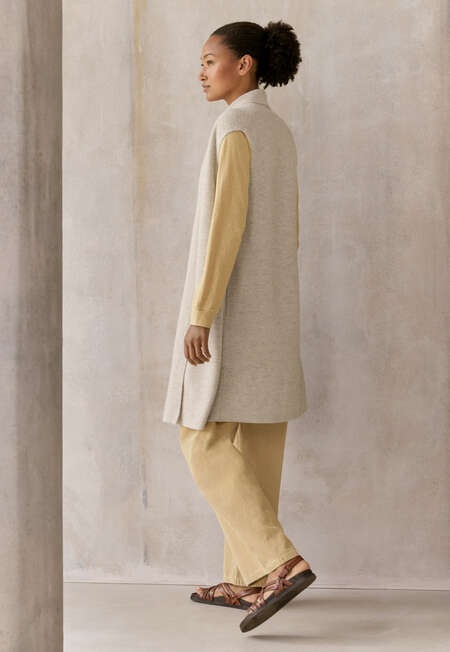Long waistcoat, Soft grey, completeTheLook