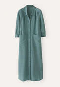 Pleat-detail dress, Dark aqua, webstill