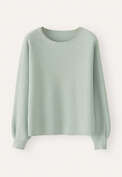 Moss-stitch sweater, Washed aqua, webstill