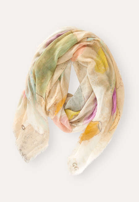 Printed scarf, Soft pastels, completeTheLook