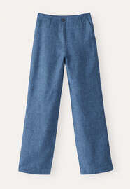 Relaxed straight-leg trousers, Indigo, webstill