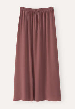 Split-hem skirt, Soft plum, webstill