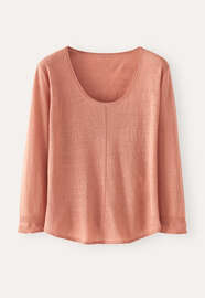 Scoop-neck sweater, Dark blush, webstill