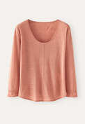 Scoop-neck sweater, Dark blush, webstill