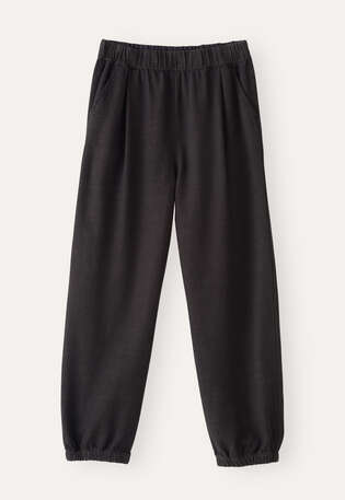 Jogger-style trousers, Brown black, webstill