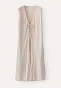 Long knitted waistcoat, Pearl, webstill