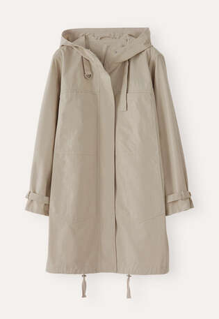 Hooded jacket, Grey stone, webstill