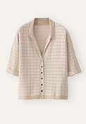 Check-stitch shirt, Pebble, webstill