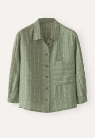 Striped shirt, Soft sage, webstill