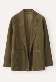 Double-breasted jacket, Moss green, webstill