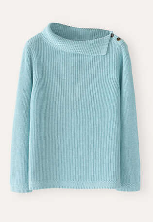 Collared sweater, Mint ocean, webstill