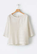 Panelled top, Ecru, webstill