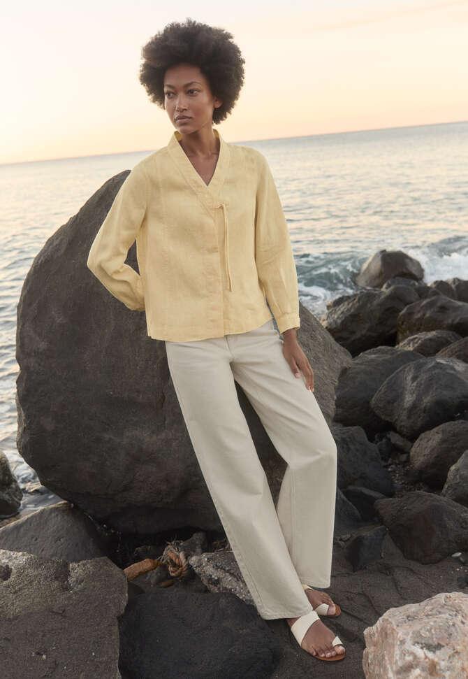 Straight-leg jeans, Parchment, completeTheLook