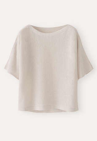 Dolman-sleeve sweater, Natural, webstill