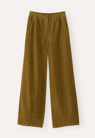 Hemp cotton & yak cord trousers, Lichen, webstill