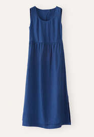 Sleeveless double-layer dress, Blue ink, webstill