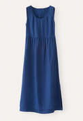 Sleeveless double-layer dress, Blue ink, webstill