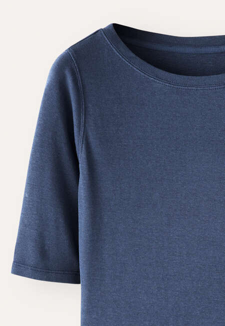 Ribbed jersey top, Washed ink, completeTheLook