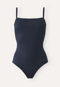 Square-neck swimsuit, Petrol blue, webstill