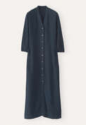 Button-through dress, Petrol ink, webstill