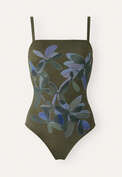 Printed swimsuit, Khaki, webstill