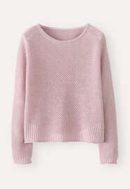 Moss-stitch sweater, Lilac rose, webstill