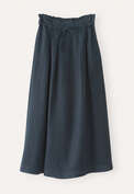 Pleat-detail skirt, Midnight, webstill