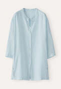 Long side-button shirt, Pale chambray, webstill