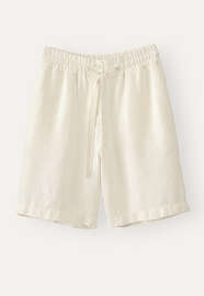 Tie-waist shorts, Ecru, webstill
