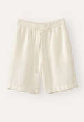 Tie-waist shorts, Ecru, webstill