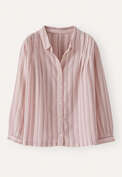 Striped pleated shirt, Lilac pink, webstill