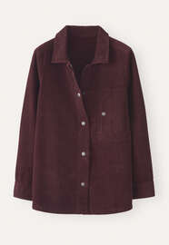 Cord overshirt, Damson, webstill