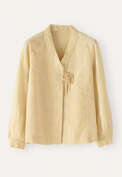 Kimono-style shirt, Pastel yellow, webstill