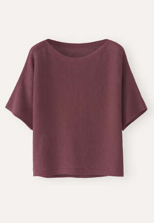 Dolman-sleeve sweater, Maroon, webstill