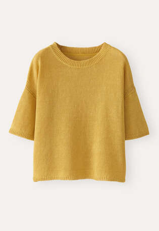 Short-sleeve sweater, Honey, webstill